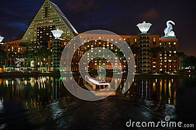 ORLANDO, FLORIDA â€“ JANUARY 19, 2009: Swan and Dolphin hotel welcomes 8000 attendees of IBM Lotusphere conference on January Editorial Stock Photo